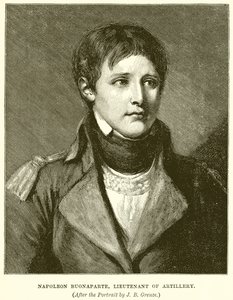 Napoleon Buonaparte, poručík dělostřelectva od English School