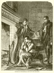 Napoleon ve Fontainebleau, před jeho abdikací od English School