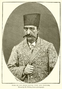 Nasr ed din Shah - královský typ a kostým od English School