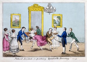 Přírodní úrazy při cvičení Quadrille Dancing, hospoda. Cleary od English School