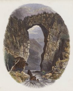 Přírodní mosty (barevné rytí) od English School