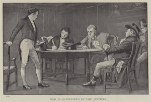 Ned je vyslýchán soudci (litho) od English School