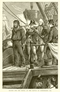 Nelson a signál v bitvě u Kodaně, 1801