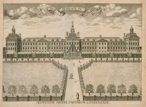 New Bedlam Hospital, Moorfields, Londýn od English School