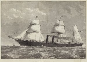 Nová expediční loď, HMS Iris, postavená z oceli od English School