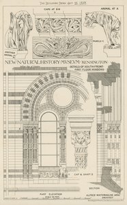 New Natural History Museum, South Kensington, Londýn od English School