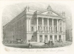 Nová královská italská opera, Covent Garden, Londýn od English School