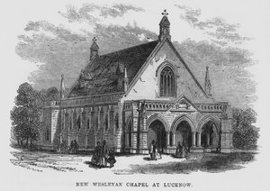 Nová Wesleyanská kaple v Lucknow od English School