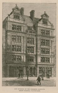 Nová budova Birkbeck Institute, Breams Buildings, Chancery Lane, Londýn od English School