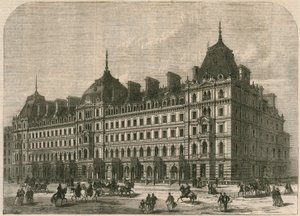 Nové budovy Grosvenor Place, Londýn od English School