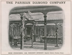 Nové prostory společnosti The Parisian Diamond Company, 143 Regent Street, Londýn od English School