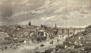 Newcastle upon Tyne v roce 1887 od English School