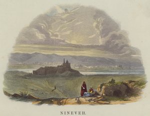 Ninive (barevná rytina) od English School