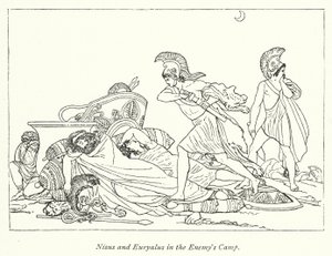 Nisus a Euryalus v táboře nepřátel (fotografie) od English School