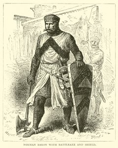Norman Baron s bitevní sekerou a štítem od English School