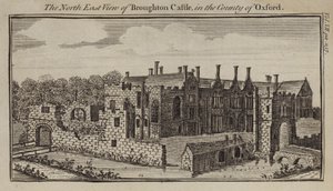 Severovýchodní pohled na hrad Broughton, Oxfordshire od English School