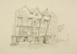 Severní strana Baldwin Street (tužka na papíře) od English School