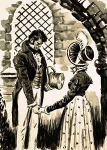 Northanger Abbey (kvaš na papíře) od English School