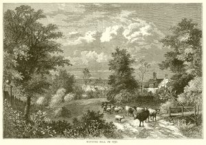 Notting Hill v roce 1750 od English School