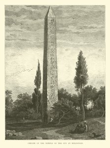 Obelisk chrámu Slunce v Heliopolis od English School