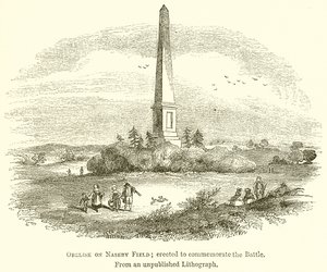 Obelisk na poli Naseby; Postaven na památku bitvy od English School