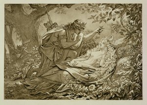 Oberon a Titanie od English School