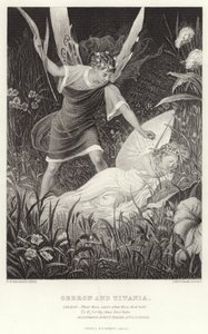Oberon a Titania, Sen noci svatojánské, dějství II, scéna III od English School
