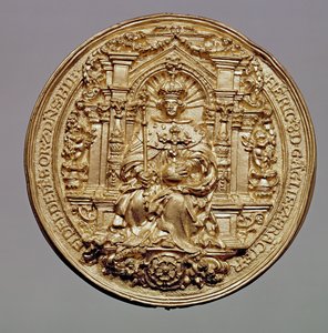 Avers pečeti Jindřicha VIII (1491-1547) (zlato) (viz 181809 pro rub)