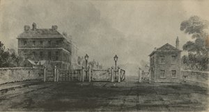 Old Apsley House předtím, než byl obložen kamenem (wc na papíře) od English School