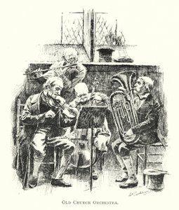 Orchestr starého kostela (litho) od English School