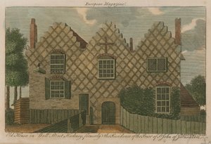 Starý dům ve Well Street, Hackney, dříve sídlo převora svatého Jana Jeruzalémského