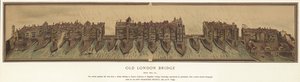Old London Bridge asi 1600 od English School