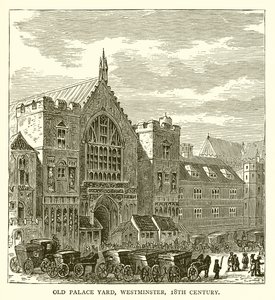 Old Palace Yard, Westminster, 18. století od English School