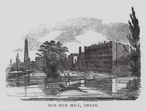 Old Silk Mill, Derby (rytina) od English School