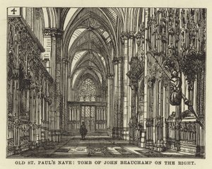 Old St Pauls Nave, Hrob Johna Beauchampa vpravo od English School