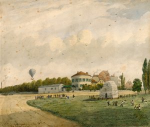 Old White Conduit House, Pentonville, Londýn; malování (wc na papíře) od English School