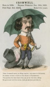Oliver Cromwell (akvatinta) od English School