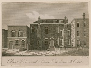 Dům Olivera Cromwella, Clerkenwell Close, Londýn od English School