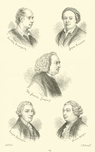 Oliver Goldsmith, James Thomson, Dr. Samuel Johnson, Tobias Smollett, David Hume od English School