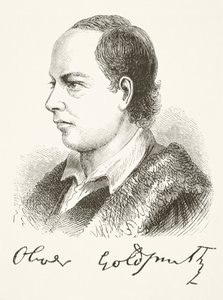 Oliver Goldsmith, z knihy "The National and Domestic History of England" od Williama Hickmana Smithe Aubreyho (1858-1916) vydané v Londýně kolem roku 1890. od English School