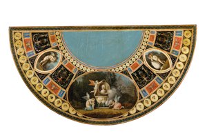 Jeden z páru čajových stolků George III, možná irských, kolem roku 1780 (černozlaté japonské a polychromované zdobené dřevo) (viz také 3056799-803) od English School