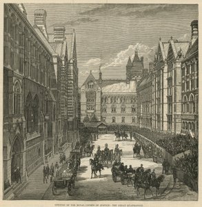 Otevření Královského soudního dvora: Velký čtyřúhelník od English School