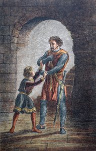 "Nebo mi Hubert, chcete-li, vyřízněte jazyk, abych si mohl nechat oči" 1890 od English School