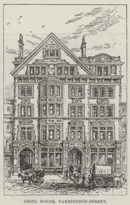 Oriel House, Farringdon-Street (rytina) od English School