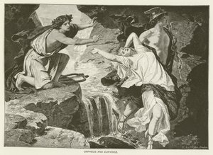 Orfeus a Eurydika (rytina) od English School
