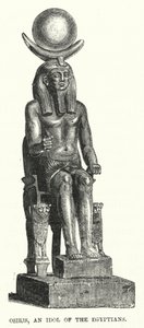 Osiris, Idol Egypťanů (rytina) od English School