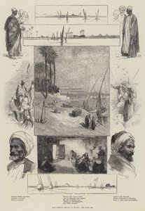Náš zvláštní umělec v Egyptě (rytina) od English School