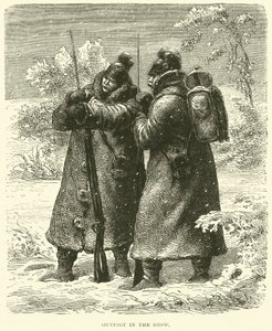Předsunutá základna ve sněhu, říjen 1870 od English School