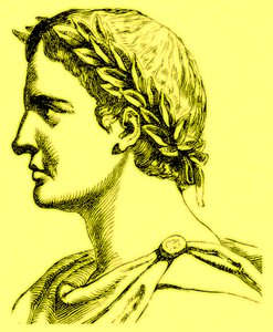 Ovidius Naso, ilustrace z Ilustrované historie světa, publikované kolem roku 1880 (digitálně vylepšený obrázek) od English School