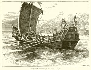 Oxenham nalodění na Pacifik od English School